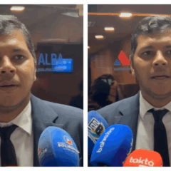Deputado Diego Castro saiu em defesa da polícia baiana. Imagens: Diego Vieira/PS Notícias