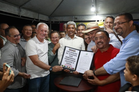 Projeto foi lançado pelo governador na cidade de Gavião. Foto: Joá Souza/GOVBA