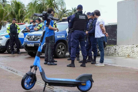 Patinetes elétricos foram usados mais de 400 mil vezes em Salvador. Foto: Jefferson Peixoto/Secom PMS