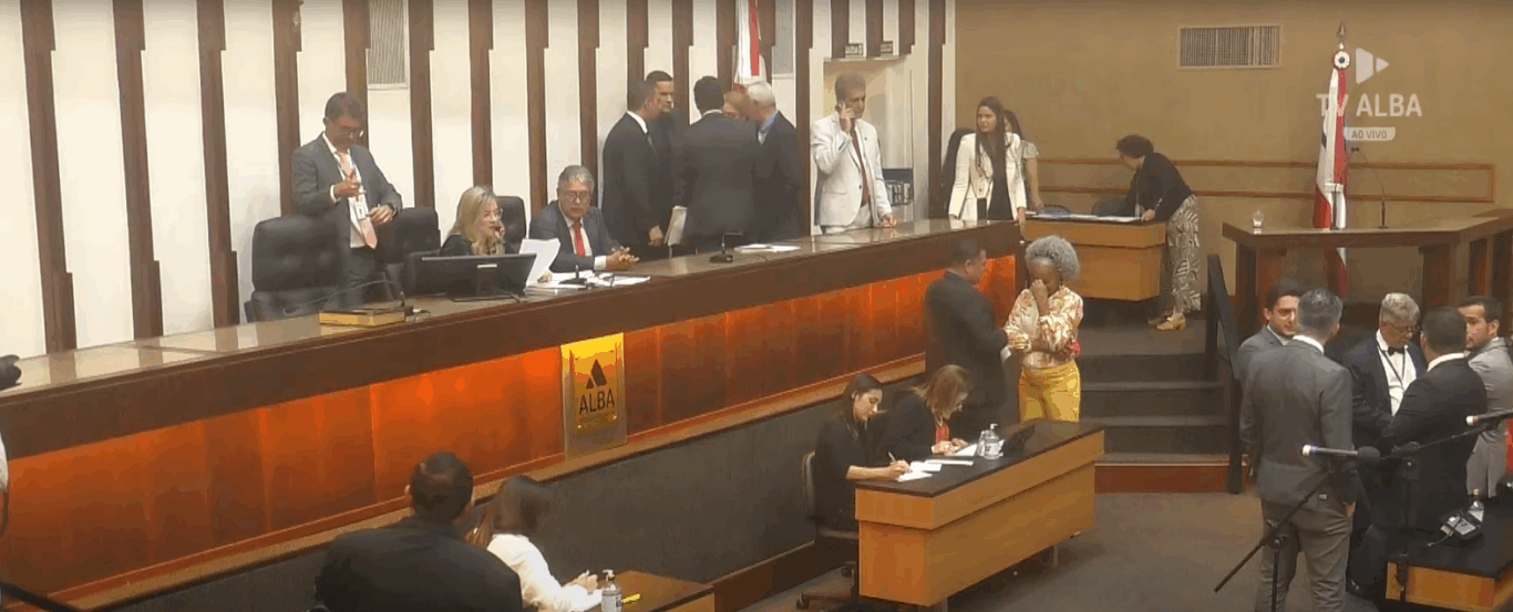 Plenário da Alba. Imagem: TV ALBA/Reprodução