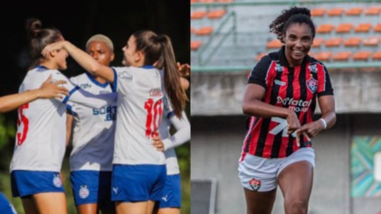 Foto: Letícia Martins / EC Bahia e Divulgação / EC Vitória Foto: Letícia Martins / EC Bahia e Divulgação / EC Vitória