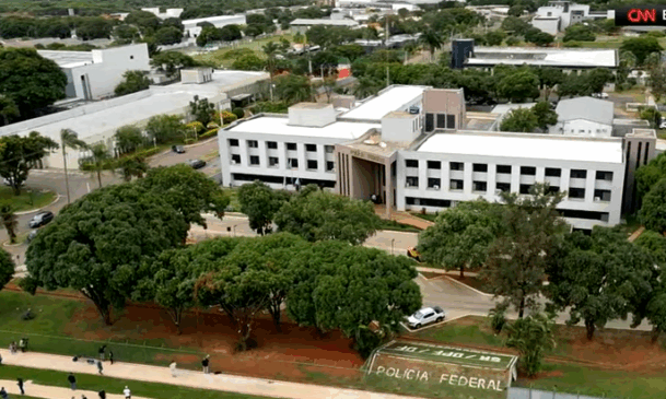 Foto: Sede da PF em Brasília/ Reprodução CNN Brasil