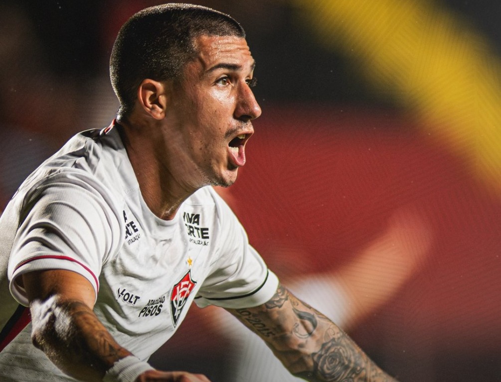 Aitor marcou o segundo gol do Leão baiano | Foto: Divulgação/EC Vitória Aitor marcou o segundo gol do Leão baiano | Foto: Divulgação/EC Vitória