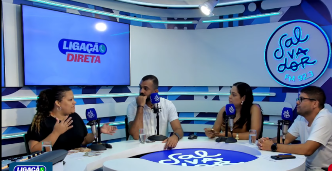 Aline Fernandes no programa Ligação Direta