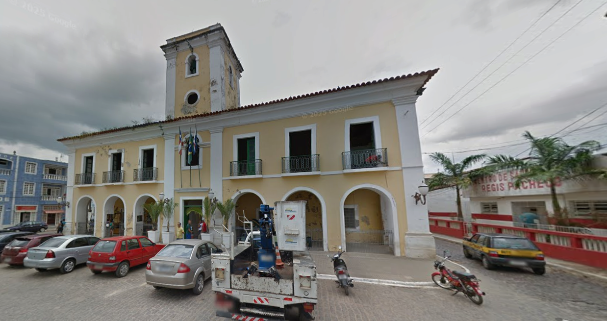 Câmara de Santo Amaro. Imagem: Google Street View/Reprodução Câmara de Santo Amaro. Imagem: Google Street View/Reprodução