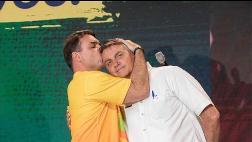 Redes Sociais / Reprodução / Flávio Bolsonaro Redes Sociais / Reprodução / Flávio Bolsonaro