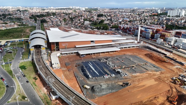 Obras da rodoviária em abril deste ano. Foto: Joá Souza/GOVBA