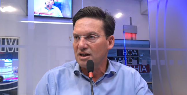 João Roma, presidente do PL na Bahia. Imagem: TV Band/YouTube/Reprodução