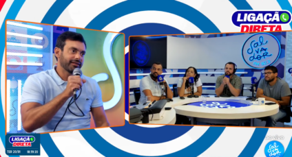 Deputado Tiago Correia durante entrevista ao programa Ligação Direta Deputado Tiago Correia durante entrevista ao programa Ligação Direta