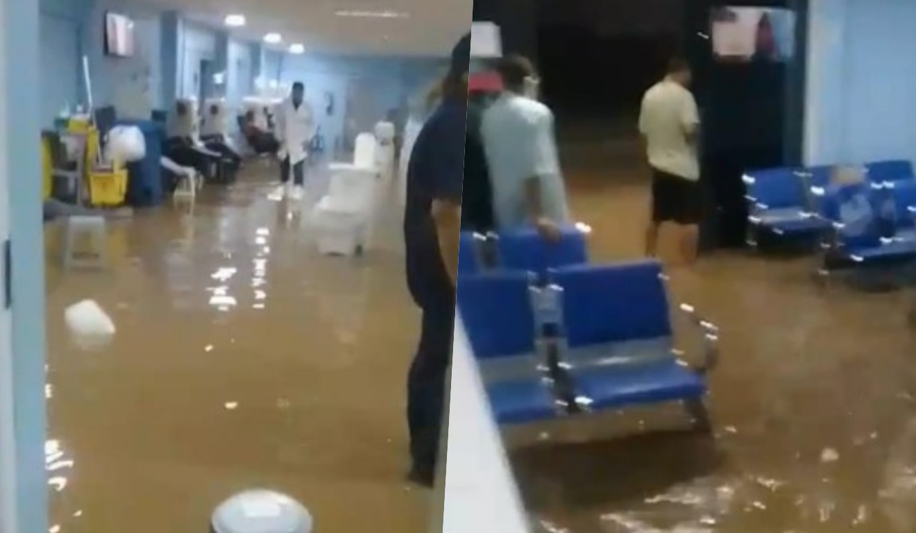 clínica alagada em Itaberaba clínica alagada em Itaberaba