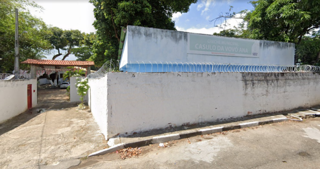 Creche Casulo Vovó Ana, em Lauro de Freitas. Imagem: Google Street View/Reprodução