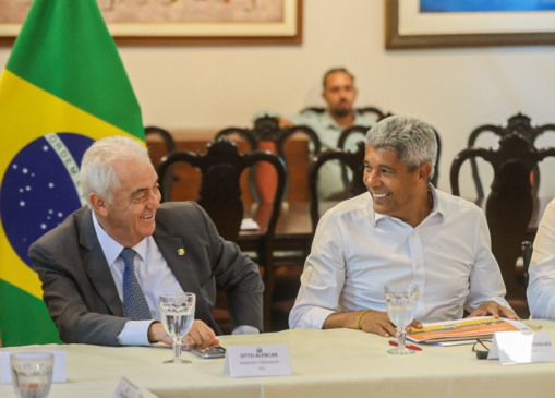 Governador Jerônimo Rodrigues e o senador Otto Alencar em reunião de alinhamento político. Foto: Divulgação