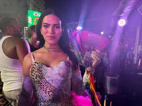 Manuella Tyler no carnaval de Salvador. Foto: PS Notícias