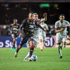 Lucas Braga em São Paulo x Vitória — Foto: Victor Ferreira/EC Vitória