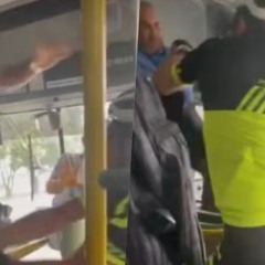 briga em coletivo de feira