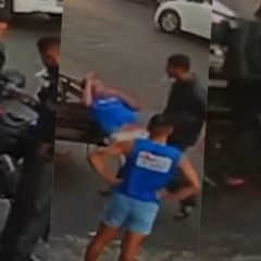 homens agredidos mototaxistas