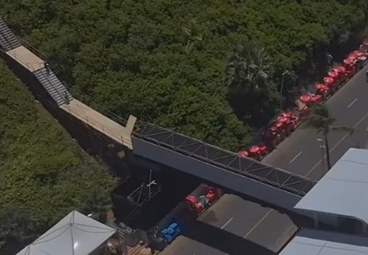 passarela camarote privado