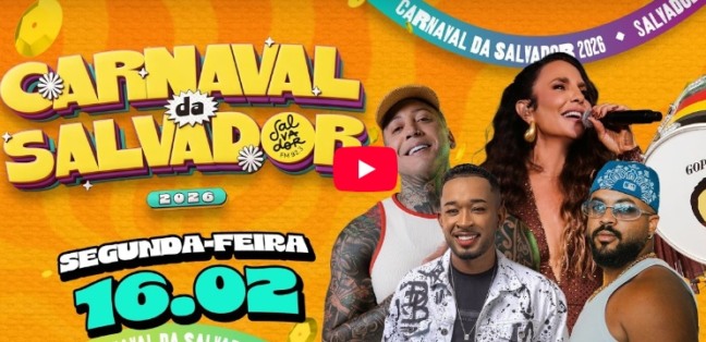 Acompanhe AO VIVO a transmissão do Carnaval de Salvador