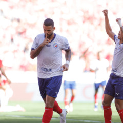 Willian Jos&eacute; comemora gol no Beira-Rio. Foto: Rafael Rodrigues/EC Bahia