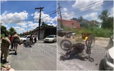 Policiais ficam feridos após colisão contra carro da prefeitura de Camaçari Policiais ficam feridos após colisão contra carro da prefeitura de Camaçari