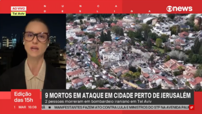 Foto: Reprodução/GloboNews Foto: Reprodução/GloboNews