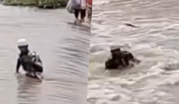 homem levado por correnteza na Bahia