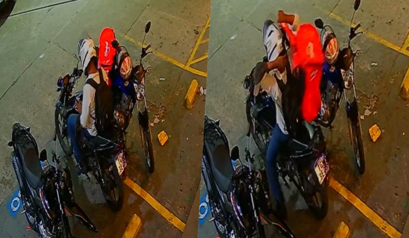 homem furta bag de entregador na barra