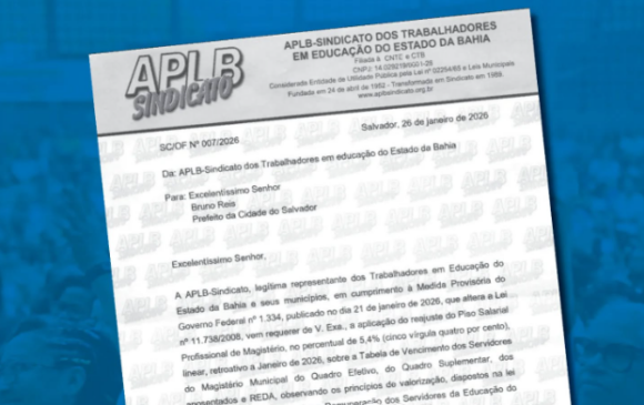 Dirigente da APLB contesta reajuste proposto por Bruno Reis: "Ainda não começamos a campanha salarial"